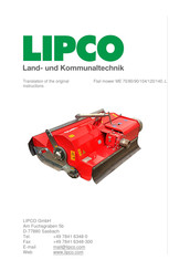 Lipco ME 80 L Series Translation Of The Original Instructions
