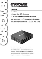 Monacor CARPOWER NANO-404 Mounting Instructions