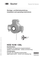 Baumer Hubner HOG 16 M + DSL Installation And Operating Instructions Manual