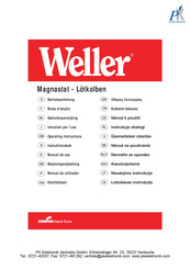 Cooper Hand Tools Weller TCP12 Operating Instructions Manual