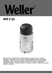 Weller WFE P Operating Instructions Manual