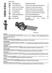 Mafell KSS40 18 M bl Operating Instructions Manual