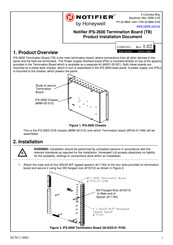 Notifier IFS-2600 Product Installation Document