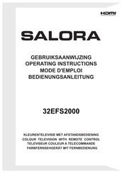 Salora 32EFS2000 Operating Instructions Manual