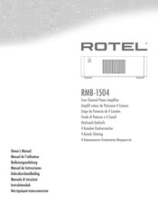Rotel RMB-1504 Owner's Manual