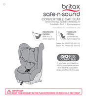 Britax safe-n-sound BS0072E-i20133 Instructions For Installation & Use