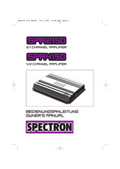 Spectron SP-A4150 Owner's Manual