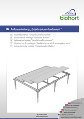 biohort Ground screw foundation Assembly Manual