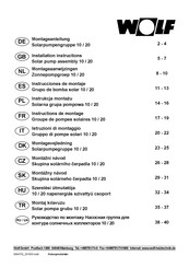 Wolf Solar pump assembly 20 Installation Instructions Manual