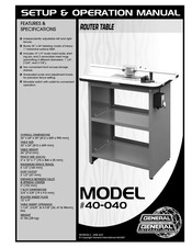 General 40-040 Setup & Operation Manual