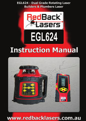 RedBack Laser EGL624 Instruction Manual