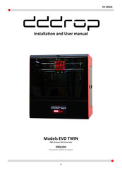DDDrop EVO TWIN Installation And User Manual