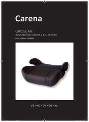 Carena GRISSLAN BOOSTER SEAT Manual