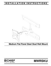 CHIEF MWRSKU Installation Instructions Manual
