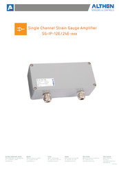 ALTHEN SG-IP-24E Series Manual