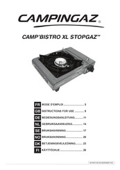 Campingaz CAMP'BISTRO XL STOPGAZ Instructions For Use Manual