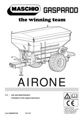 Maschio GASPARDO AIRONE Use And Maintenance