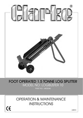 Clarke LOGBUSTER 10 Operation & Maintenance Instructions Manual