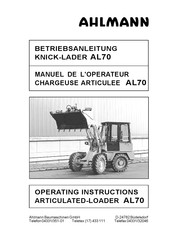 AHLMANN AL70 Operating Instructions Manual