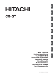 Hitachi CG-GT Owner's Manual