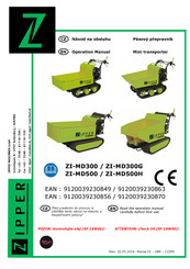 Zipper Mowers ZI-MD300G Operation Manual