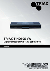 Triax T-HD505 VA Manual