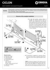 Erreka CICLON Quick Installation And Programming Manual