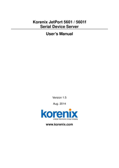 Korenix JetPort 5601 User Manual