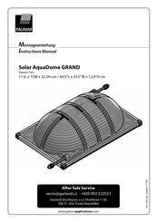 Palram Solar AquaDome GRAND Instruction Manual
