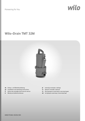 Wilo Drain TMT 32M Installation And Operating Instructions Manual