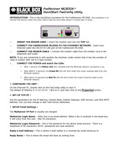 Black Box FaxReceiver MC200A Quick Start