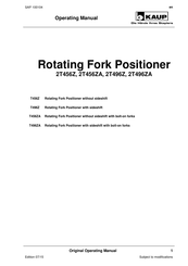 KAUP 2T496Z Operating Manual