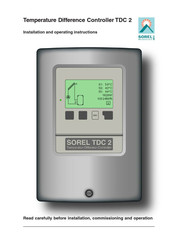 Sorel TDC 2 Installation And Operating Instructions Manual