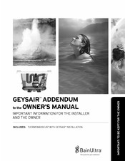 BainUltra GEYSAIR Addendum To The Owner's Manual