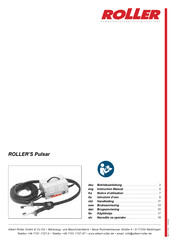 Roller Pulsar Instruction Manual