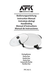 AFK Party Pan PPC-40.15 Instruction Manual