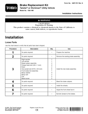 Toro 136-1199 Installation Instructions Manual