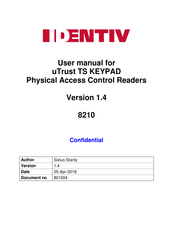 identiv 8210 uTrust TS User Manual