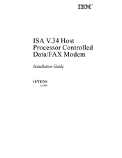 IBM ISA V.34 Installation Manual