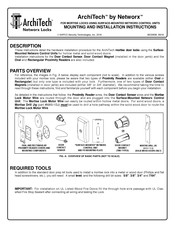 NAPCO Networx ArchiTech Mounting And Installation Instructions Manual