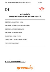 GREENOKS GETF-2L Use, Installation And Maintenance Manual