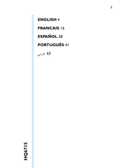 Philips Philishave HQ 6715 Manual