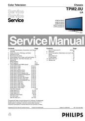 Philips 42MF437B/37 Service Manual