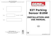 Gemini KIT Parking Sensor 818W Installation And Use Manual