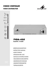 Monacor Security TVDA-408 Instruction Manual