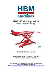 HBM HBM 100 Instruction Manual