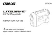 Carson Litewave RF-650 Instructions For Use Manual