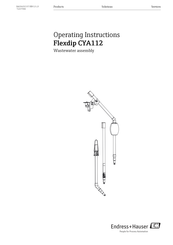 Endress+Hauser Flexdip CYA112 Operating Instructions Manual