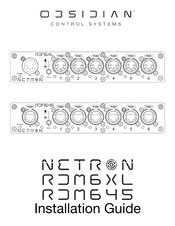 OBSIDIAN CONTROL SYSTEMS Netron RDM6XL Installation Manual
