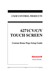 Honeywell 6271C - Ademco TouchCenter Color Keypad Setup Manual